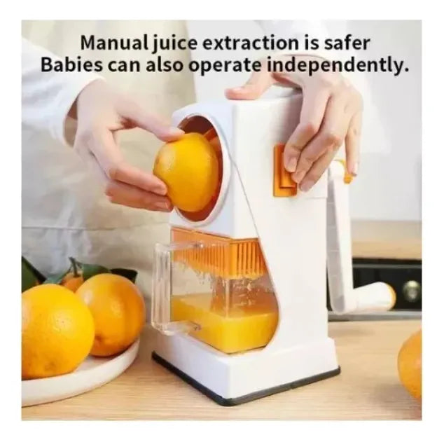 Exprimidor De Naranjas Manual Extractor De Jugos Citricos Blanco