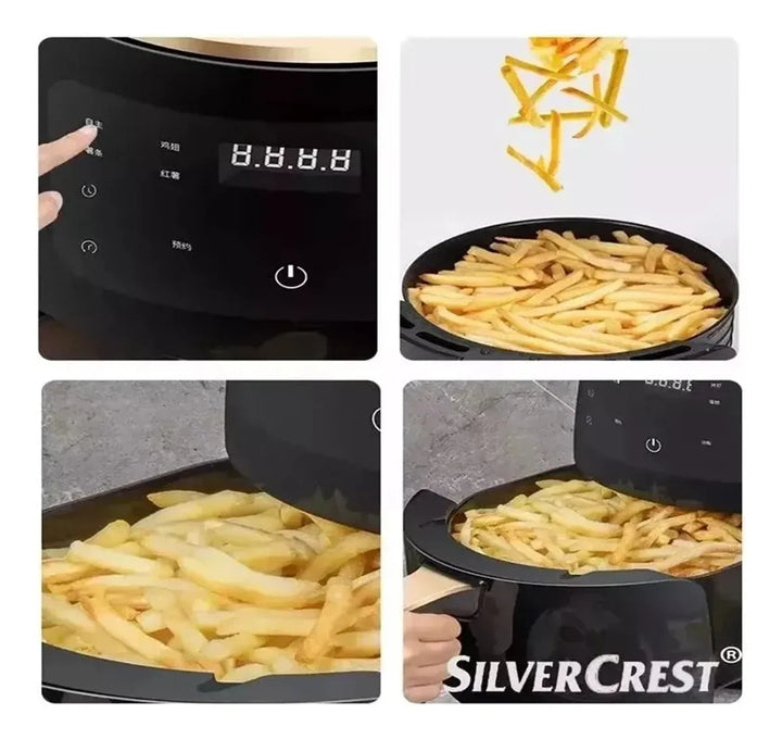 Freidora De Aire 6l Air Fryer Digital Pantalla Táctil Negro