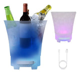 Parlante Bafle Portatil Hielera Cubeta Luces Bluetooth Usb Blanco
