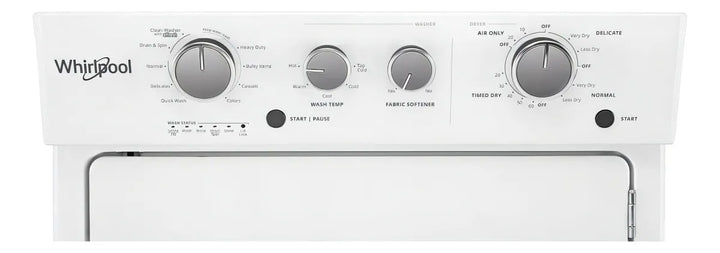 Torre De Lavado Whirlpool A Gas He 20kgs - Blanca 7mwgt4027h Color Blanco