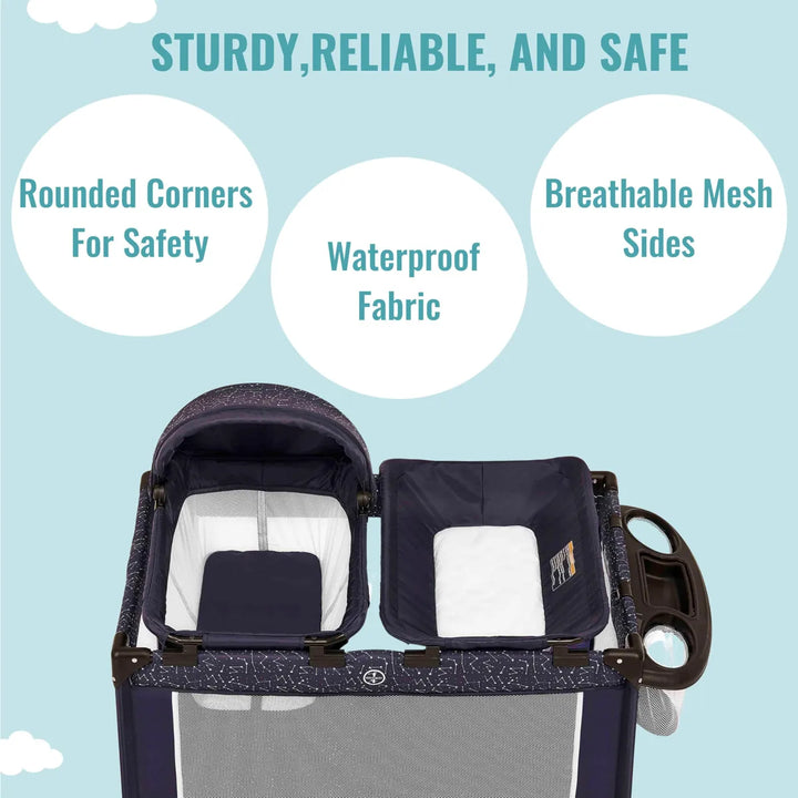 Corral De Lujo Dream On Me Emily Rose Azul Galaxia Con Moisé