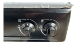Estufa 4 Puestos Mesa Acero Inoxidable 2 Fogones Rapidos Gn Negro