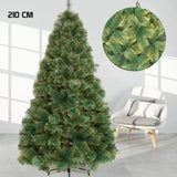 Arbolito De Navidad 600 Ramas 210cm Base Metálica Pino Verde