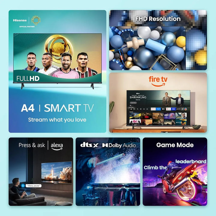 Televisor Hisense Serie A4 De 40 Smart Fire Tv Hisense