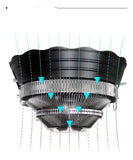 Disipador De Calor De Ventilador De Cpu Rgb Led Para Intel Negro