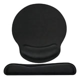 Kit Mouse Pad Y Reposa Muñecas De Teclado Ergonómico Color Colores Diseño Impreso Liso