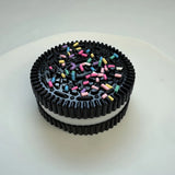 Pack 2 Juguetes Squishys Oreo Kawaii Antiestrés Pegajoso Color Negro