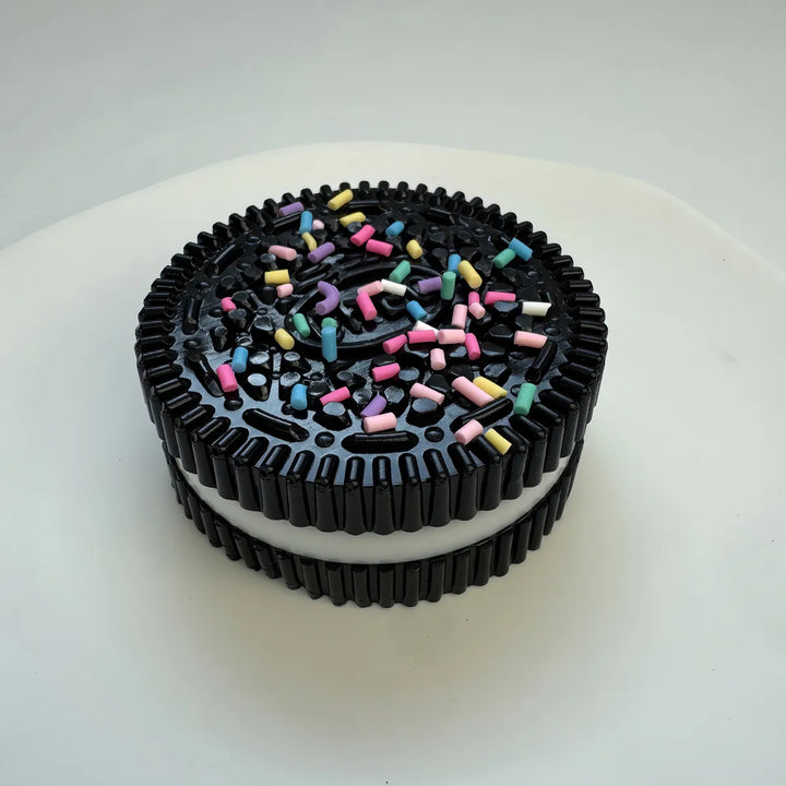 Pack 2 Juguetes Squishys Oreo Kawaii Antiestrés Pegajoso Color Negro