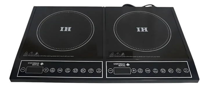 Estufa De Inducción 2 Puestos Digital Universal Royal Ei03-2 Negro