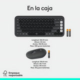 Kit Teclado Y Mouse Logitech Pop Icon, Español, Grafito