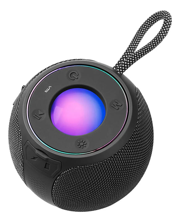 Parlante Inalámbrico Vta 12w Sphere Glow Color Negro