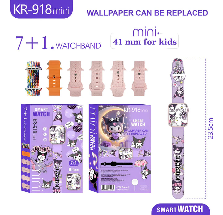 Combo Mini Reloj Para Niños Kr-918 7 En 1 Personajes - Según Disponibilidad