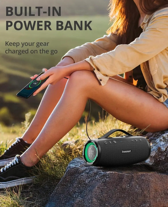 Parlante Bluetooth Portátil Tronsmart Mirtune S100 De 50w Negro