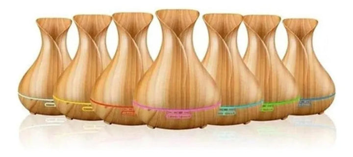 Difusor de aromas y humidificador de aire Mr Vendas Difusor con voltaje de madera clara