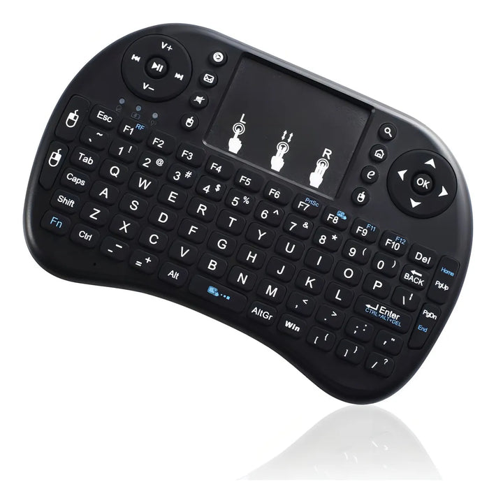 Teclado Airmouse Inalambrico Smart Tv Color del teclado Negro