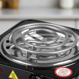 Estufa Electrica Sencilla De Un Puesto Cocina 1000w 60hz Negro