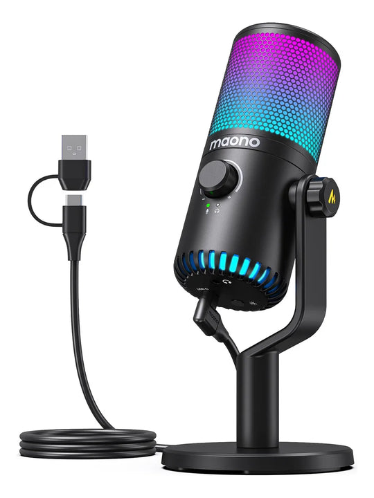 Micrófono Maono DM30 RGB condensador Cardioide Programable