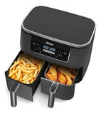 Freidora De Aire Ninja 7.6 Litros 2 Canastas Airfryer 2022 Gris Oscuro