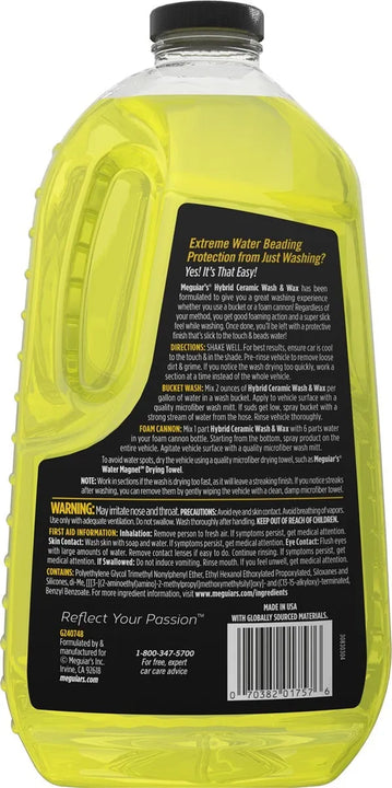 Shampoo Con Cera Hybird Cermic Meguiars 1.4 L G240748