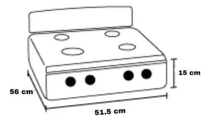 Estufa De Piso Omega 4 Quemadores Gas Gn Acero Inoxidable Negro