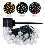 Guirnalda 50 Luces Exterior Usb Con Panel Solar + Control Color de las luces Cálida