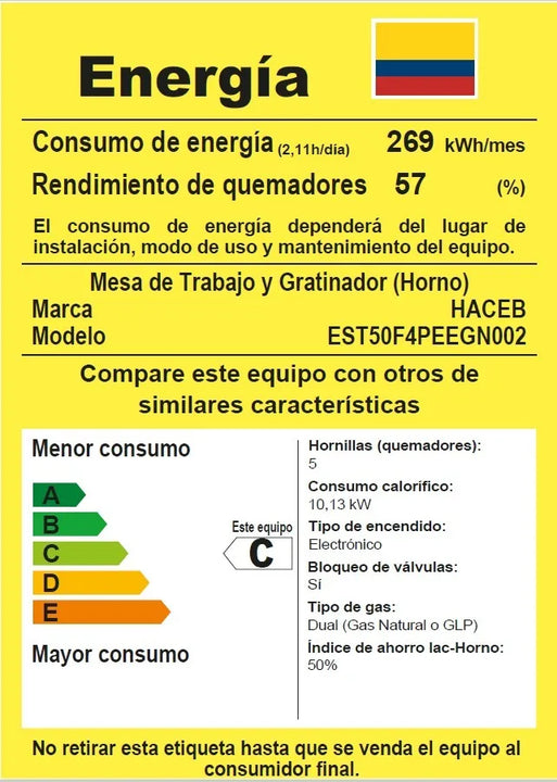 Estufa De Piso Romero Cristal Haceb 50 Cms Gas Natural Negra Color Negro