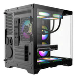 Chasis Gamer Iceberg Wave Negro M-atx 3 Ventiladores Argb