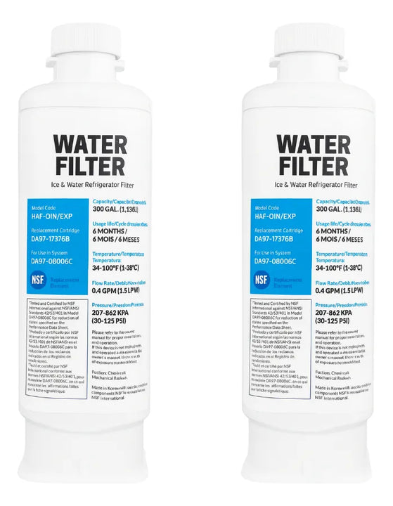 Filtro De Agua Para Samsung Repuesto Nevecon Da97-17376b X 2