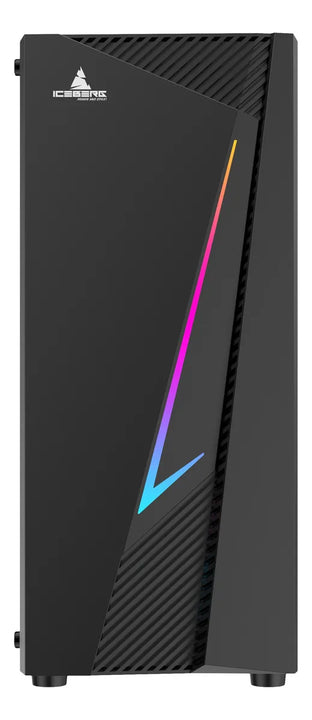 Chasis Gabinete Atx Gamer Iceberg Flux Elite Ventilador Argb