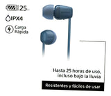 Audífonos Sony Inalámbricos In-ear Wi-c100 Color Azul