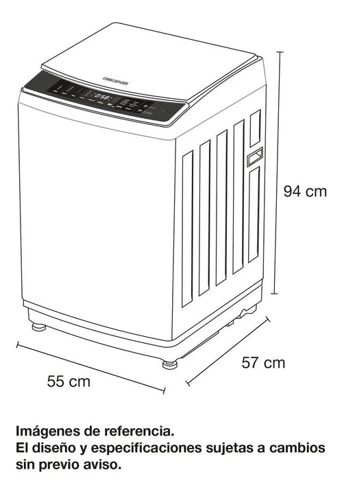 Lavadora Automática Challenger Ref. Cw 5711 Dg Color Dark gray