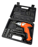 Kit Destornillador Eléctrico Inalámbrico Trabajos Rápidos - Naranja