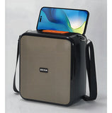 Parlante Radio Bluetooth Portatil Microfono Micro Sd Fm Color Gris