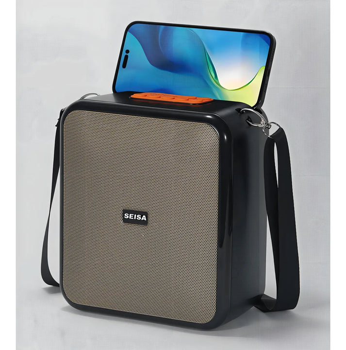 Parlante Radio Bluetooth Portatil Microfono Micro Sd Fm Color Gris