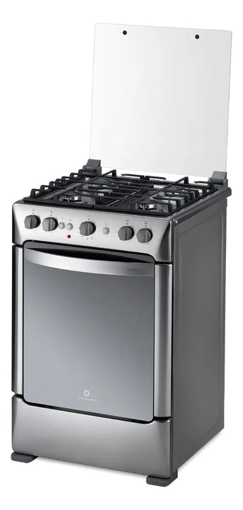 Estufa De Piso Indurama Granada 24 4 Puestos Grill Color Gris