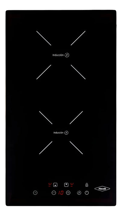 Estufa De Empotrar Inducción Negra 30cm Eléctrica 220v Haceb Negro