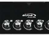 Estufa De Empotrar Abba 5 Puestos Gas Propano Cg 601 V5stc N Color Negro