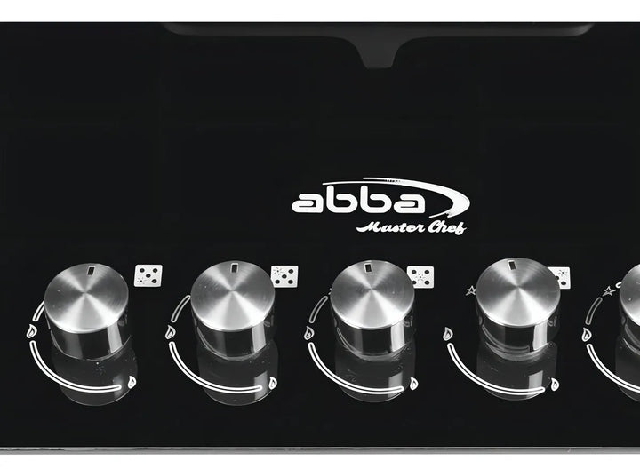 Estufa De Empotrar Abba 5 Puestos Gas Propano Cg 601 V5stc N Color Negro