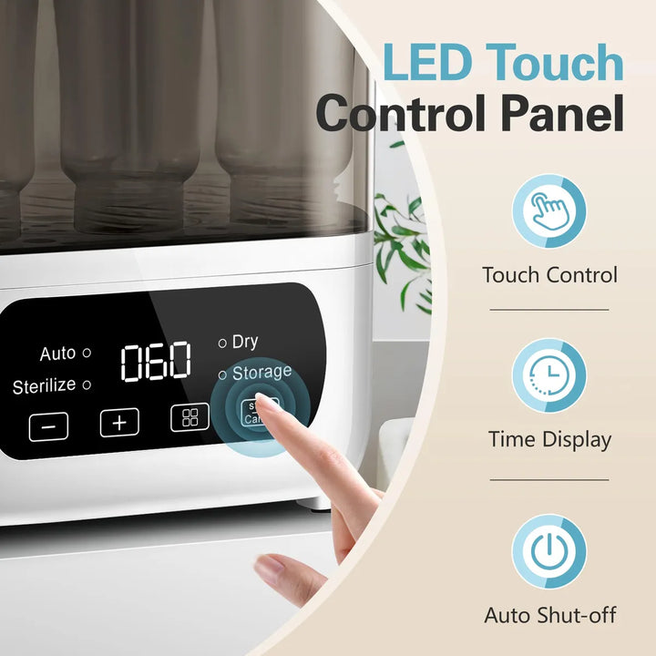 Vaporizador Y Secadora Eléctrica De Biberones Y Chupetes