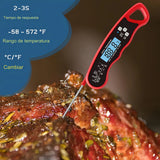 Termómetro Digital Cocina Carnes Líquidos Aceite Plegable