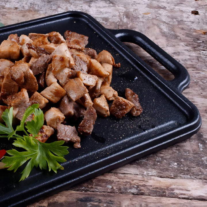 Plancha Para Asar De Hierro Fundido 33 X 21cm 32425 Color Negro