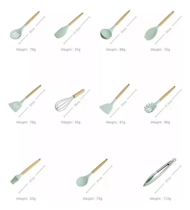 Set De Utensilios X12 Piezas Para El Hogar Segun Disponibilidad.