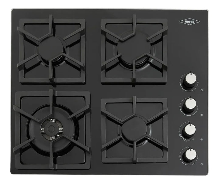 Estufa De Empotrar Tandoori Cristal Gas Natural Haceb 9002295 Color Negro