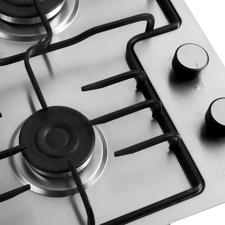 Estufa de Empotrar Acero Inox Dos Puestos 35 cm Gas Natural