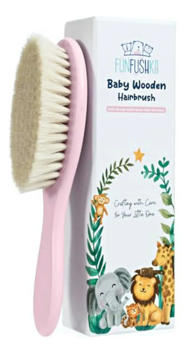 Cepillo De Cerdas De Cabra Suaves Para Bebés - Cuidado Suave