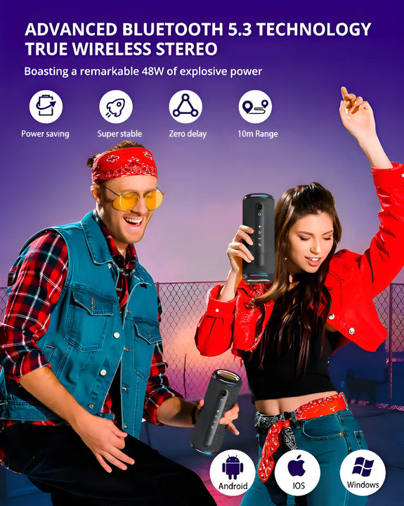 Parlante Tronsmart T7 Lite portátil con bluetooth waterproof negra