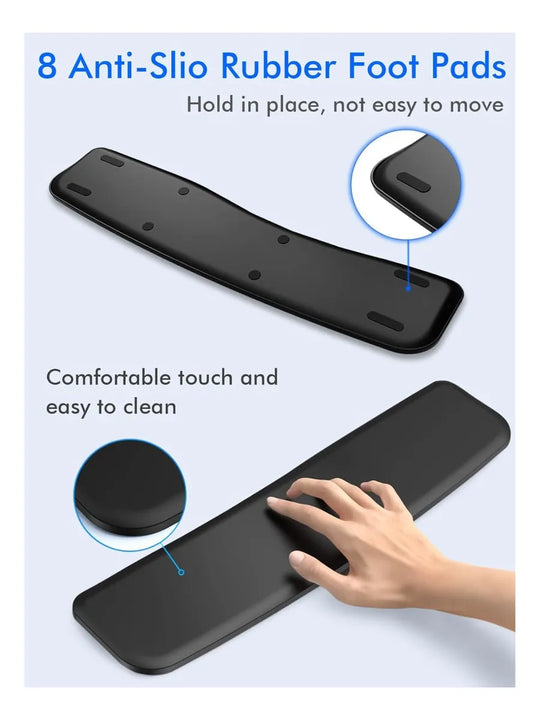 Teclado Inalambrico Ergonomico E-yooso K757 Con Reposamuñeca Negro Inglés