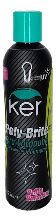 Abrillantador Desmanchador + Cera Brilladora Con Polimeros Color Negro