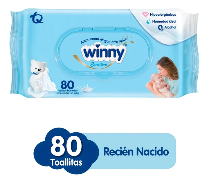 Toallitas Winny Sensitive Rn 80