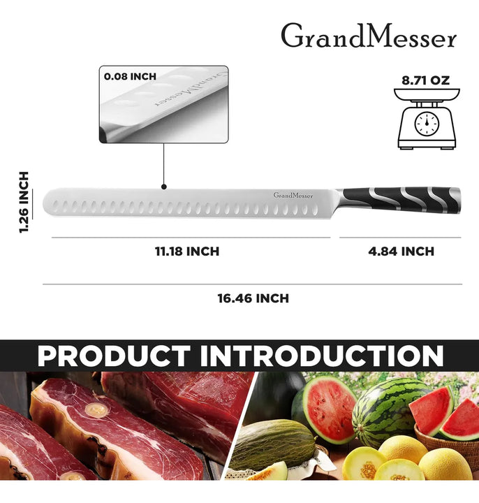 Grandmesser Cuchillo De Trinchar, Cuchillo De Rebanar De 12